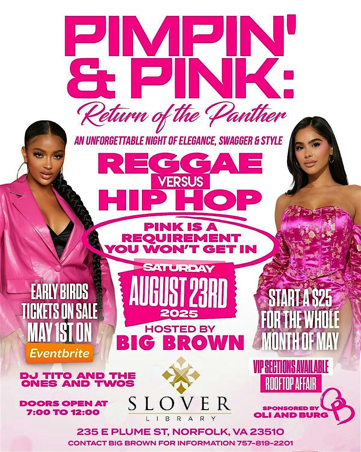 PIMPIN IN PINK EARLYBIRD TICKET MONTH OF MAY $25, 23 August | Event in Norfolk | AllEvents