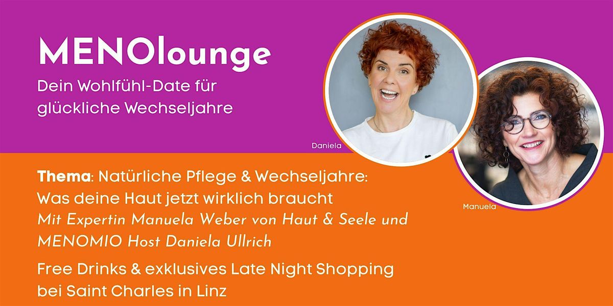 MENOlounge – Dein Wohlfühl-Date für glückliche Wechseljahre, 14 November | Event in Linz | AllEvents