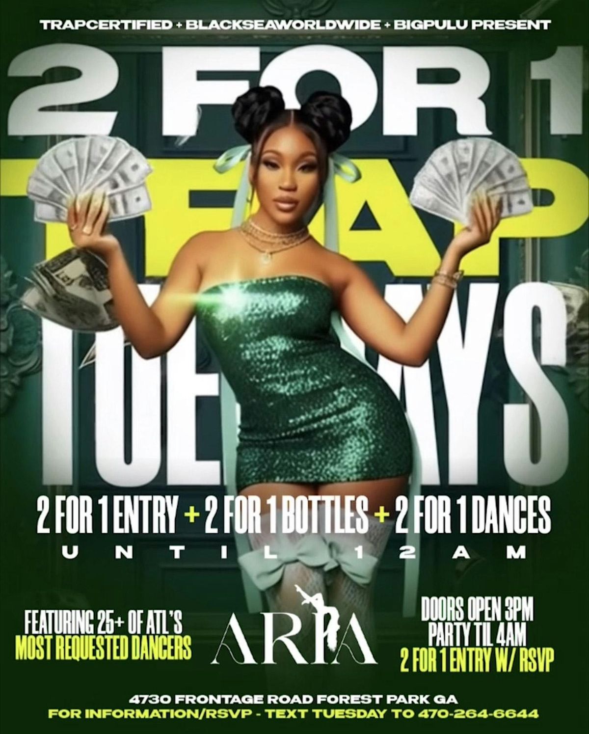 Trap On Tuesdays @ Aria Gentleman's Club | Event in Forest Park | AllEvents
