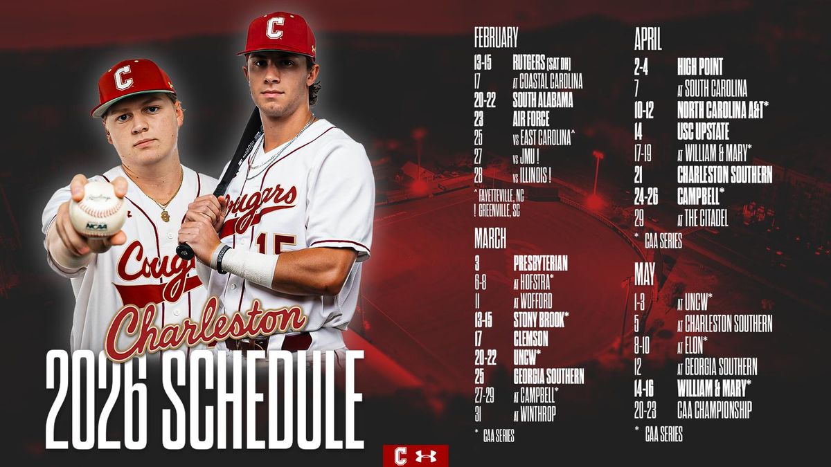 College of Charleston Cougars at Coastal Carolina Chanticleers Baseball, 17 February | Event in Conway | AllEvents