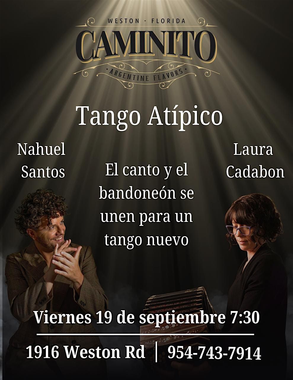 Tango Atipico - Atypical Tango, 19 September | Event in Weston | AllEvents
