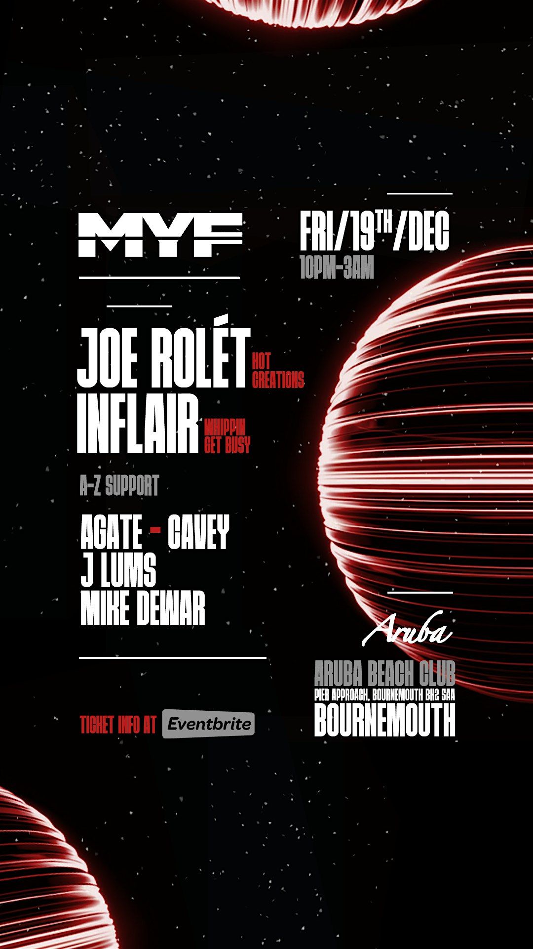MYF CHRISTMAS SPECIAL W/ JOE ROLÉT+ INFLAIR, 19 December | Event in Bournemouth | AllEvents