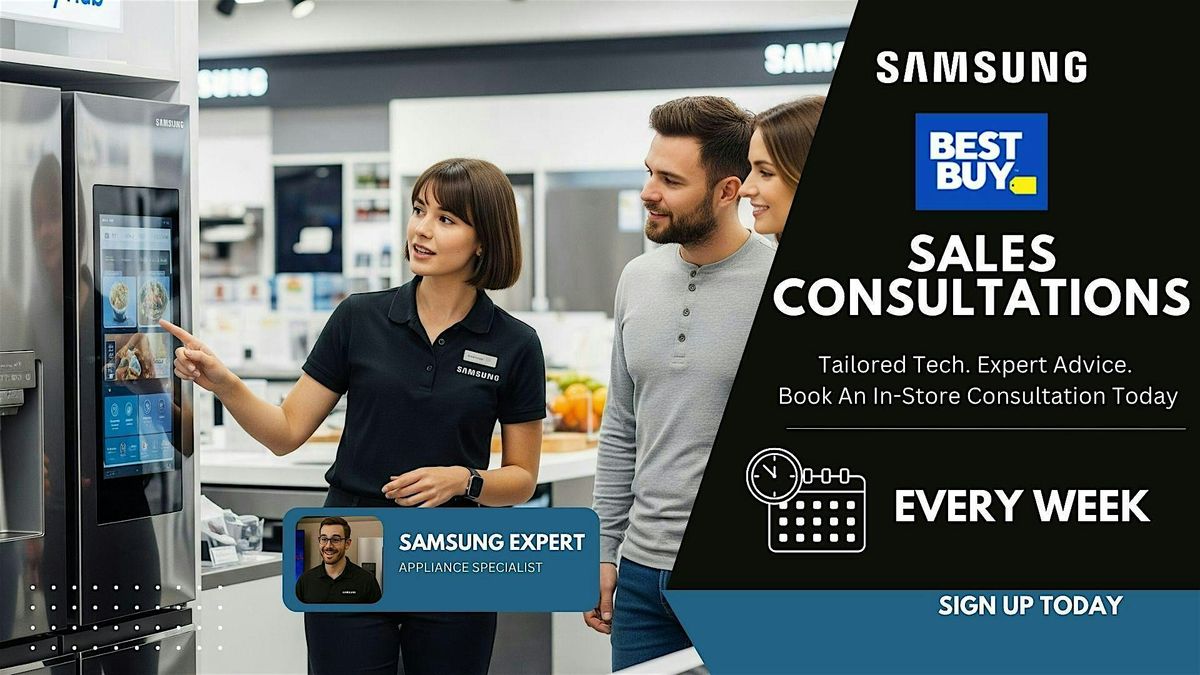 Samsung Appliance Appointment Based Sales Consultations - Sherway | Event in Toronto | AllEvents