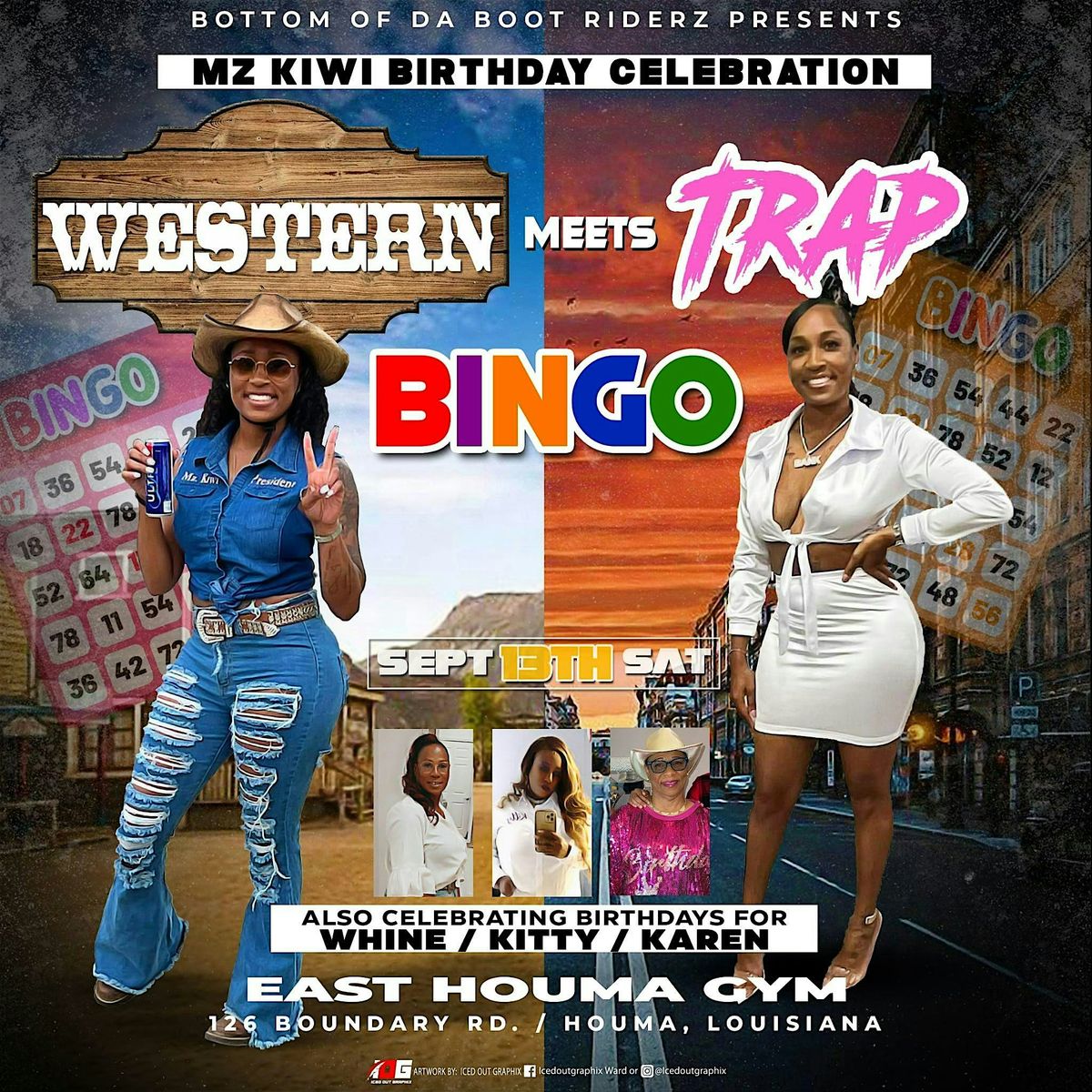 Western meet Trap Bingo, 13 September | Event in Houma | AllEvents