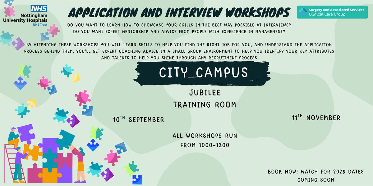Copy of Application and Interview Workshops, 11 November | Event in Nottingham | AllEvents