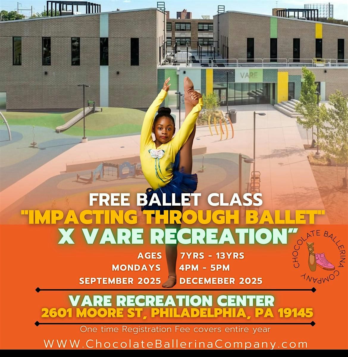 "Impacting Through Ballet" free ballet program at Vare recreation center, 15 September | AllEvents
