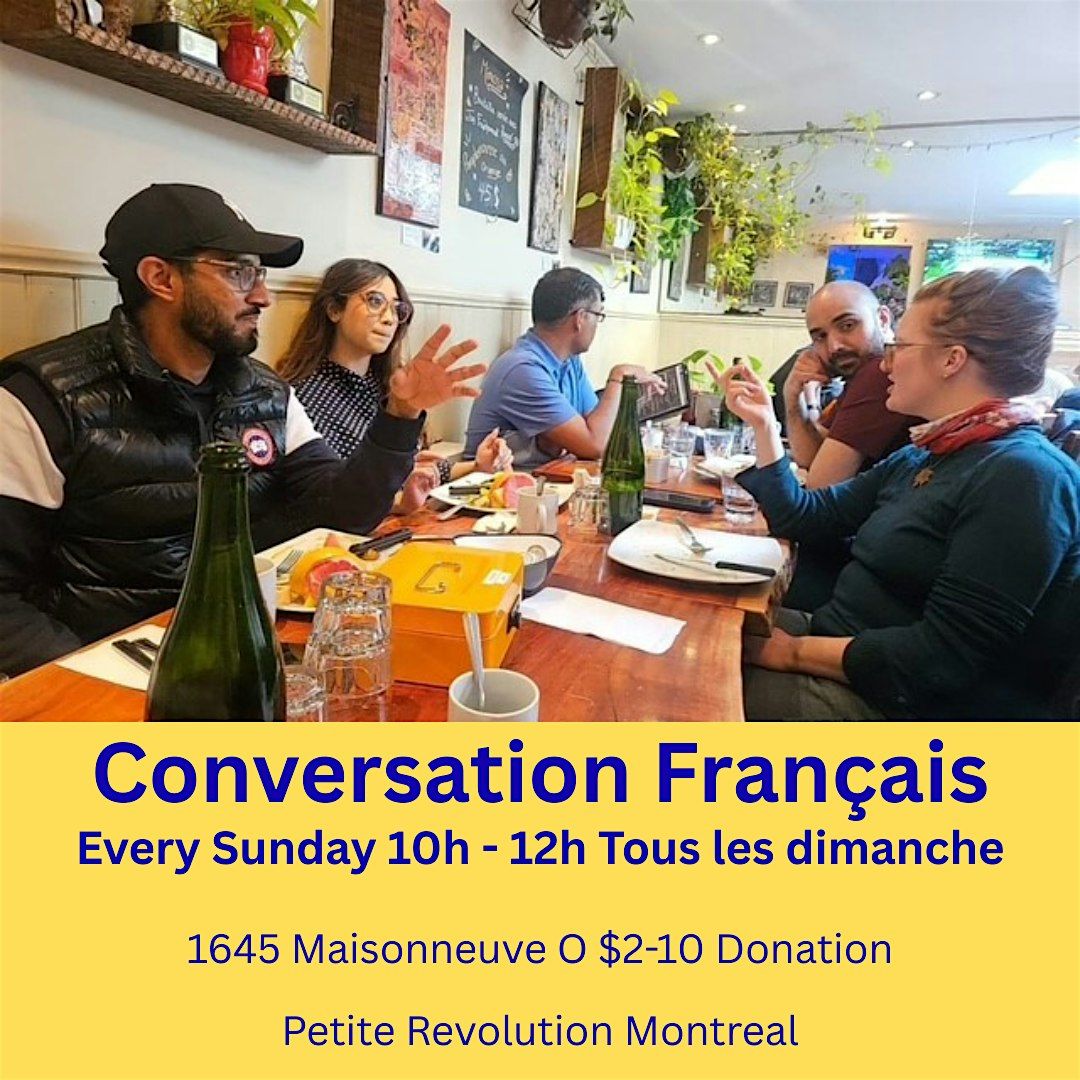 Conversation français - Dimanche | Event in Montreal | AllEvents