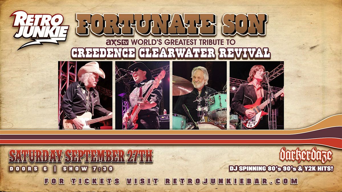 FORTUNATE SON - World's Greatest Creedence Clearwater Revival Tribute!, 27 September | Event in Walnut Creek