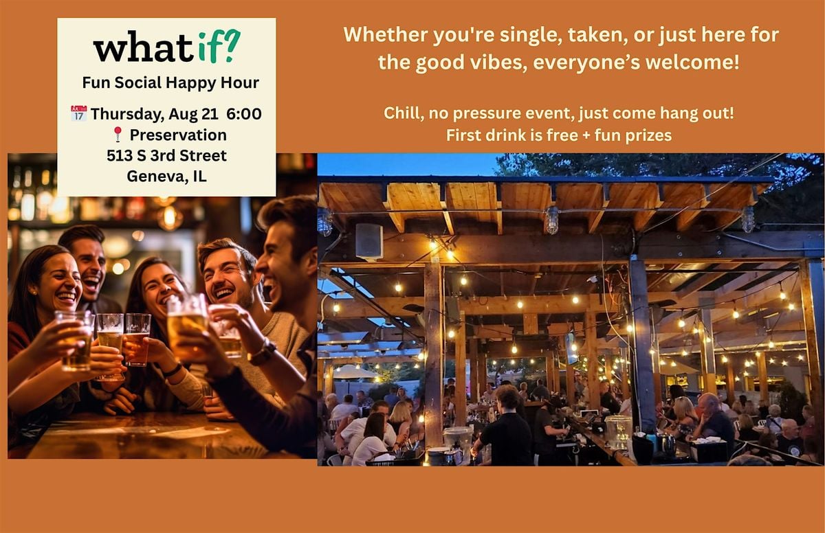 What If Social Summer Event – Geneva Social & Happy Hour Night Out, 21 August | Event in Geneva | AllEvents