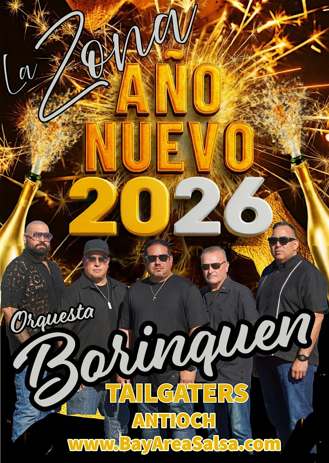 NYE w/ Orquesta Borinquen at Tailgaters in Antioch for La Zona, 31 December | Event in Antioch | AllEvents