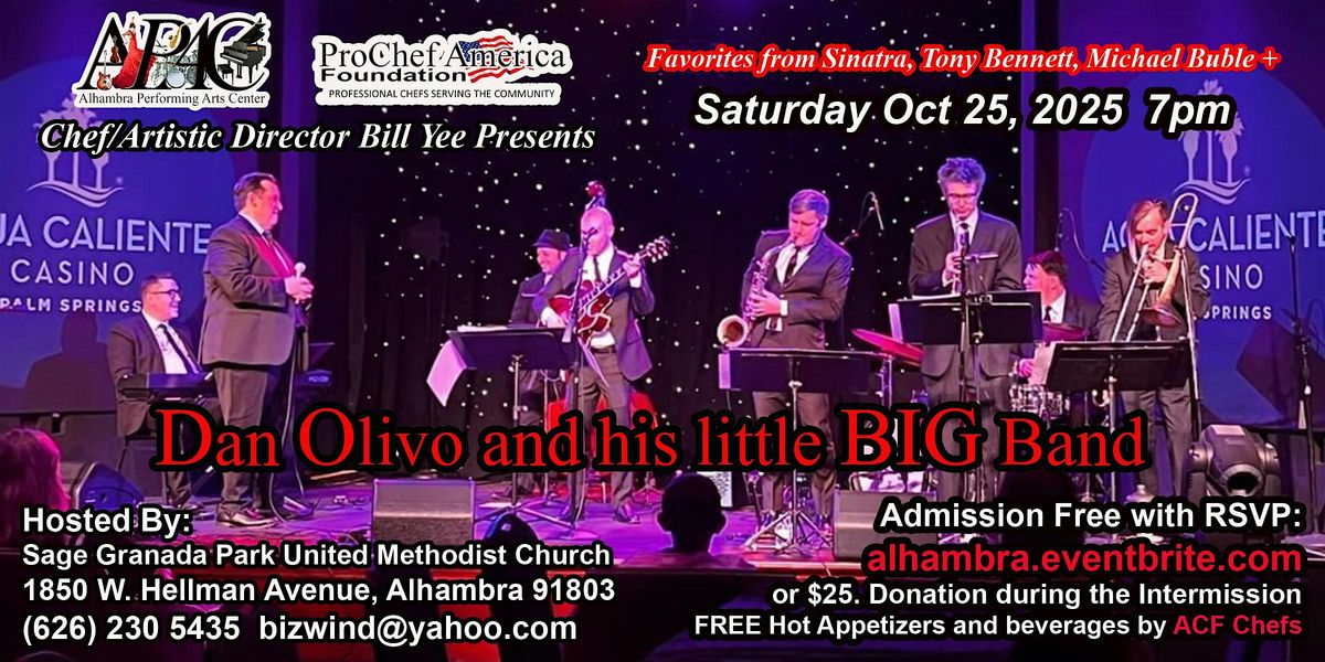 Dan Olivo and his Little BIG Band, 25 October | Event in Alhambra | AllEvents