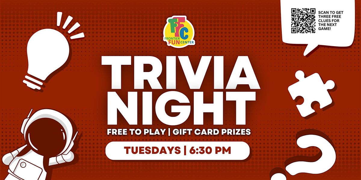 Trivia Night at Frontier Fun Center | Event in Fernley | AllEvents