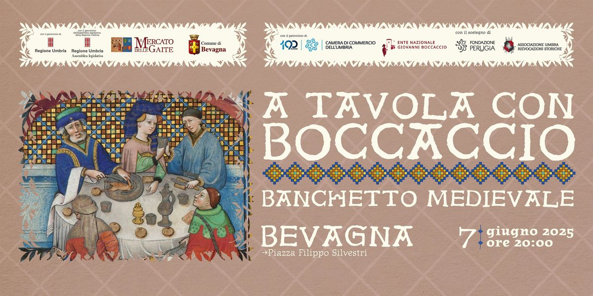 A Tavola con Boccaccio -  il Banchetto Medievale del Mercato delle Gaite, 7 June | Event in Bevagna | AllEvents