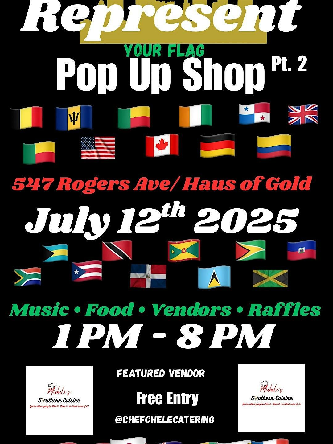 Represent Your Flag Pt 2 Pop Up Shop, 12 July | Event in Brooklyn | AllEvents