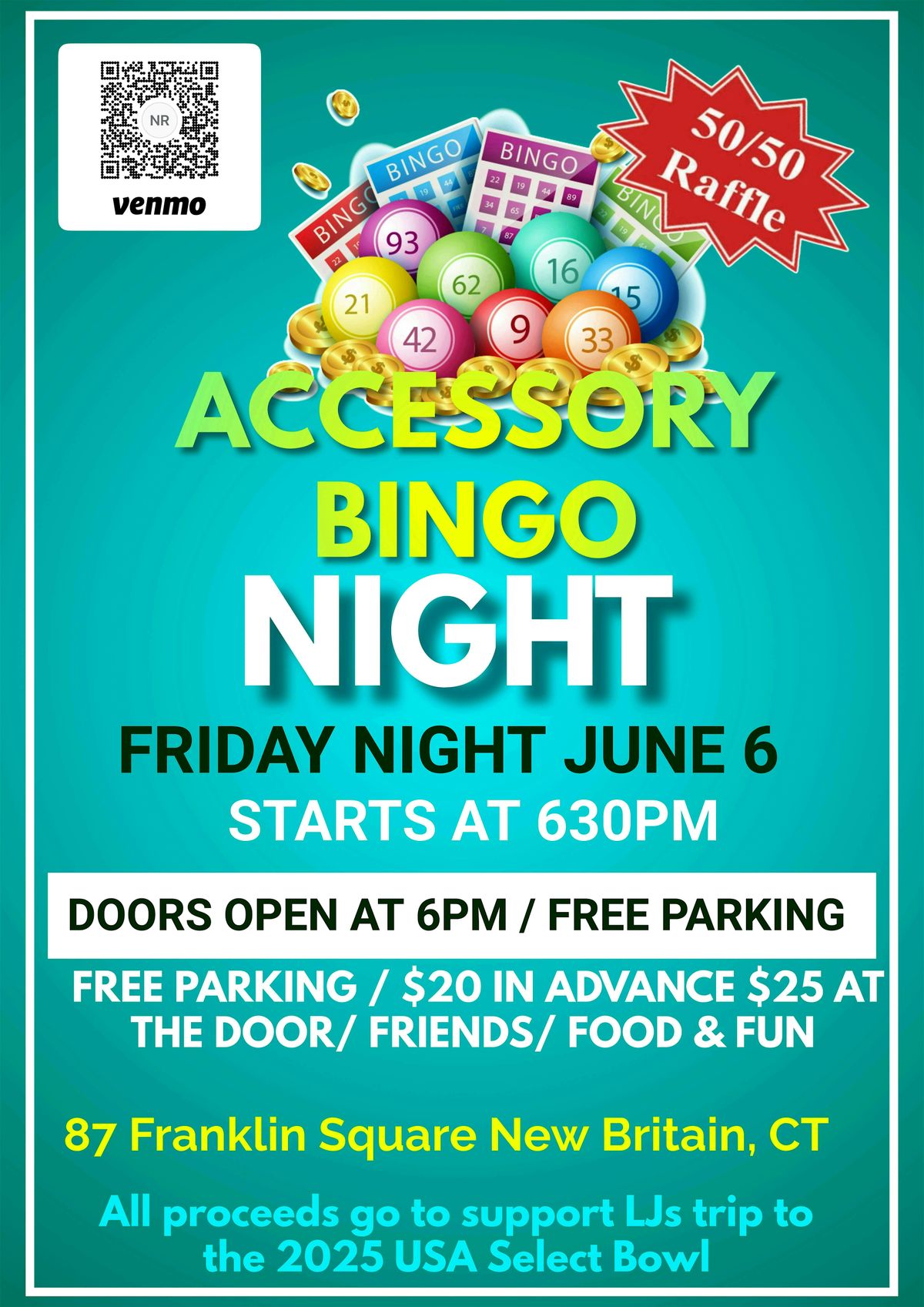 Accessory Bingo, 6 June | Event in New Britain | AllEvents