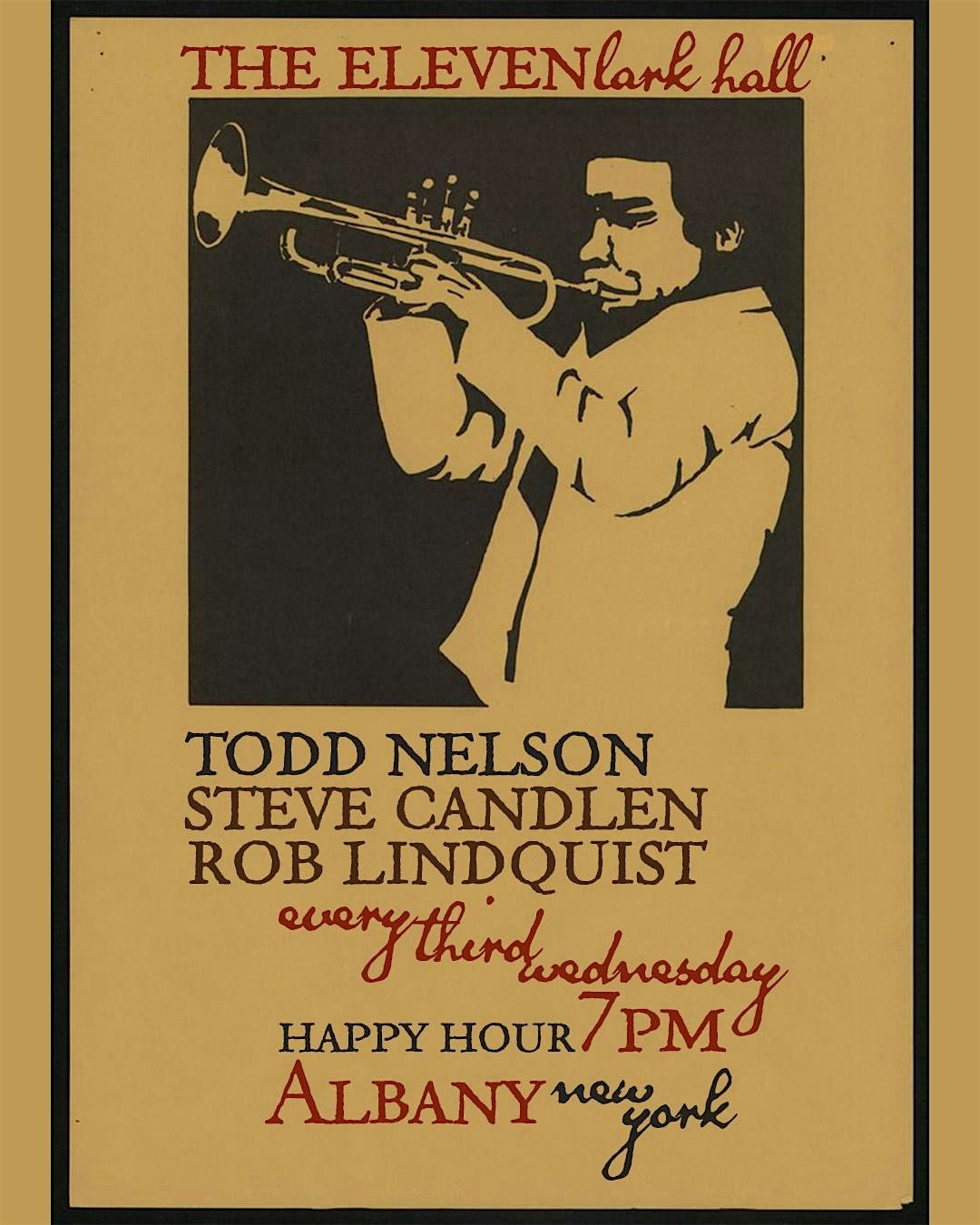 Nelson, Candlen & Lindquist at The Eleven at Lark Hall, 17 September | Event in Albany | AllEvents