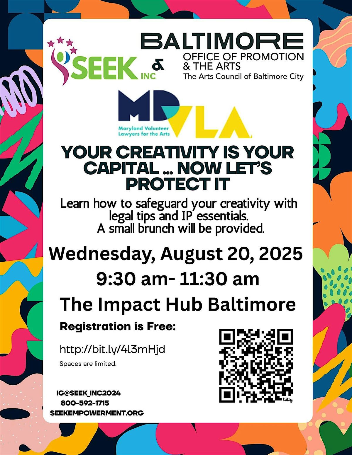 Protect Your Art: Intellectual Property & Proactive Legal Care, 20 August | Event in Baltimore | AllEvents