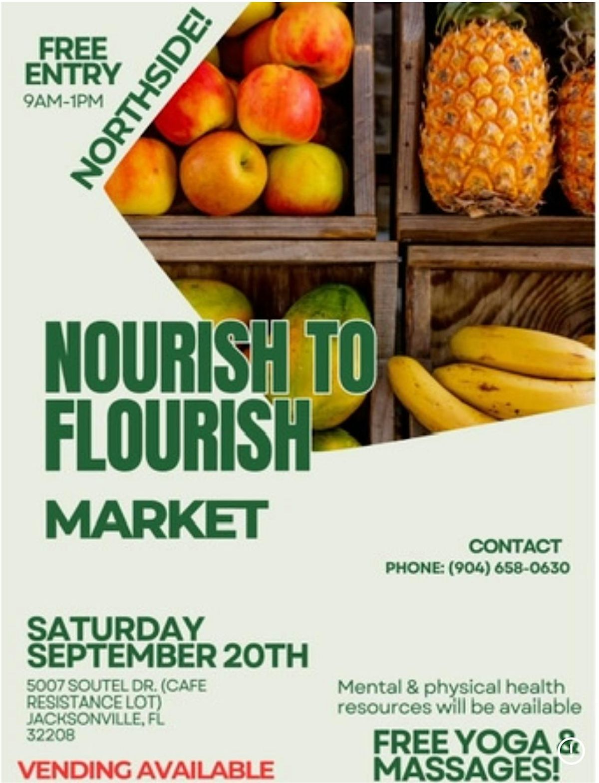 Nourish To Flourish Market, 20 September | Event in Jacksonville | AllEvents