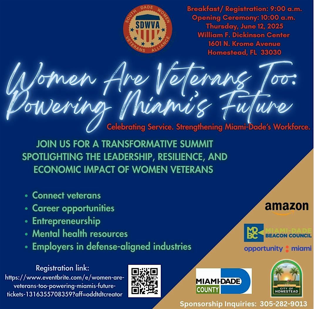 Women Are Veterans Too: Powering Miami’s Future | Event in Homestead | AllEvents