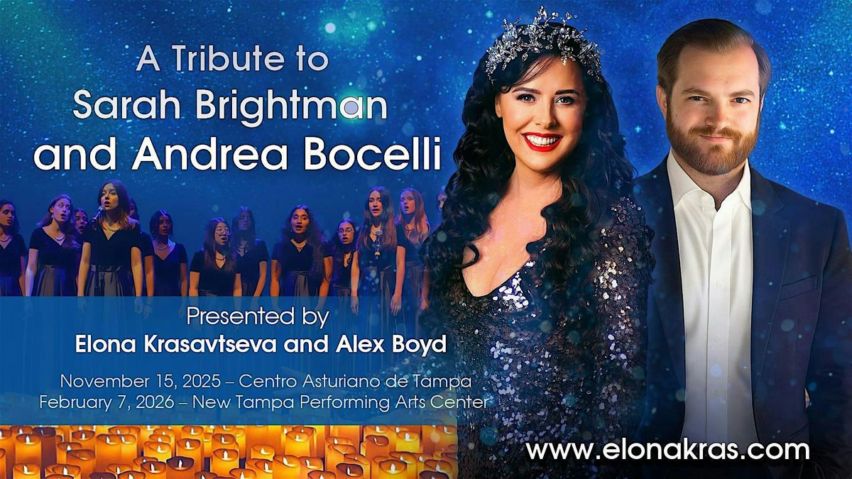 A Tribute to Sarah Brightman and Andrea Bocelli, 15 November | Event in Tampa | AllEvents