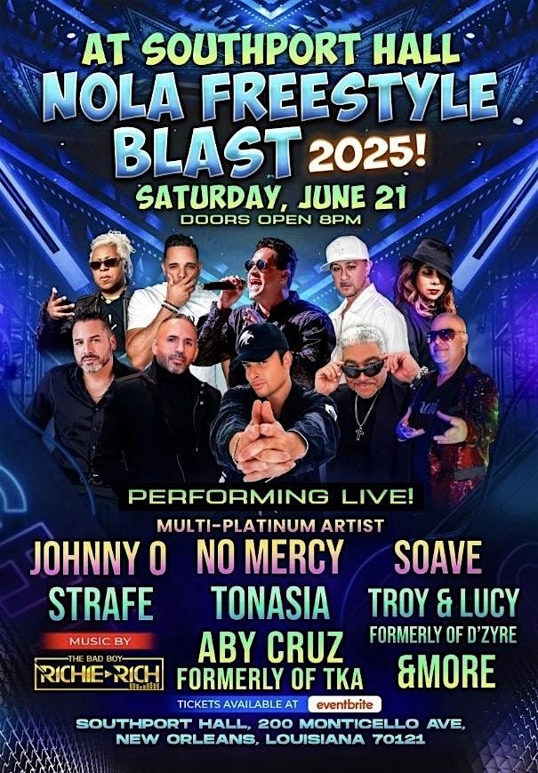 NOLA FREESTYLE BLAST SATURDAY JUNE 21, 2025, 21 June | Event in New Orleans | AllEvents