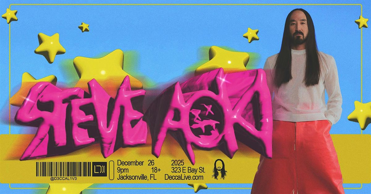 Steve Aoki at DECCA LIVE | Friday 12.26.25, 26 December | Event in Jacksonville | AllEvents