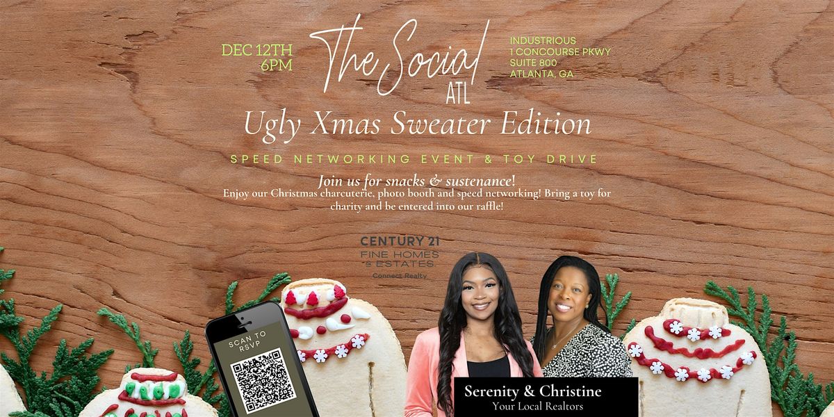 The Social Speed Networking Ugly Xmas Sweater Edition Industrious Atlanta 12 December 2024 AllEvents