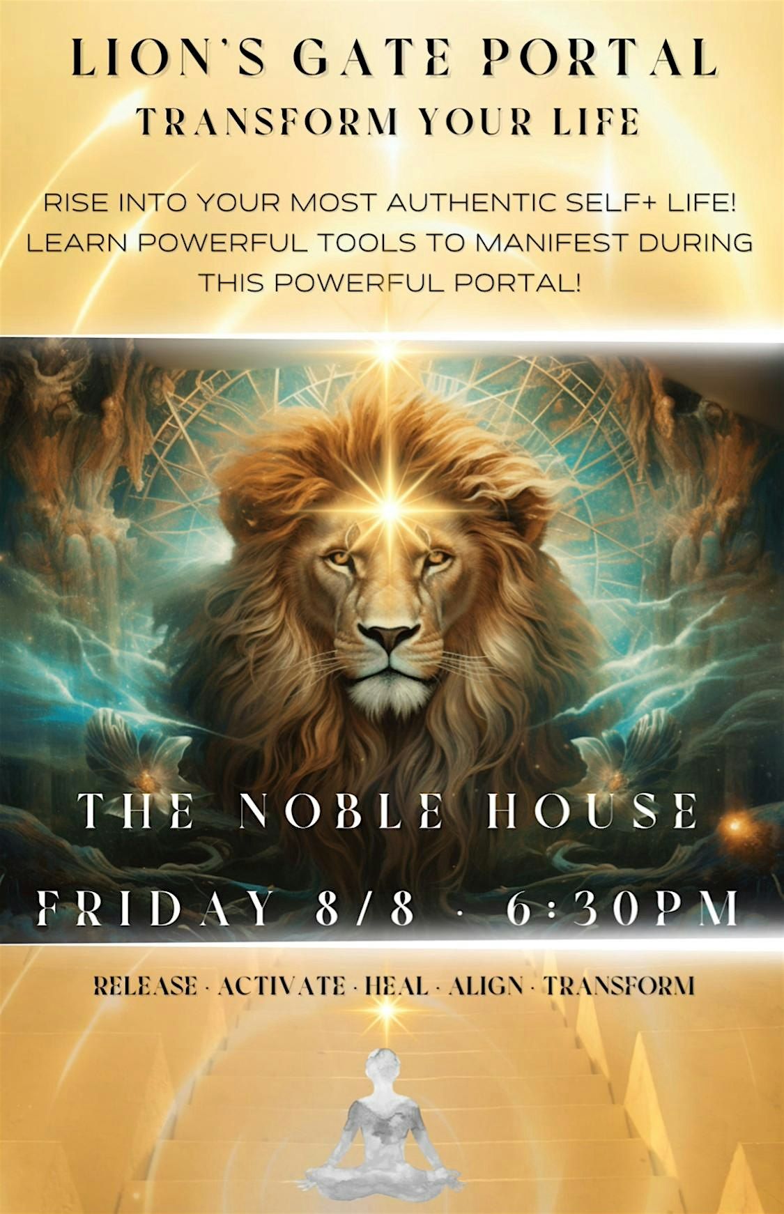 Lion’s Gate Portal: Transform with Powerful tools in this ManifestPortal, 8 August | Event in El Paso | AllEvents