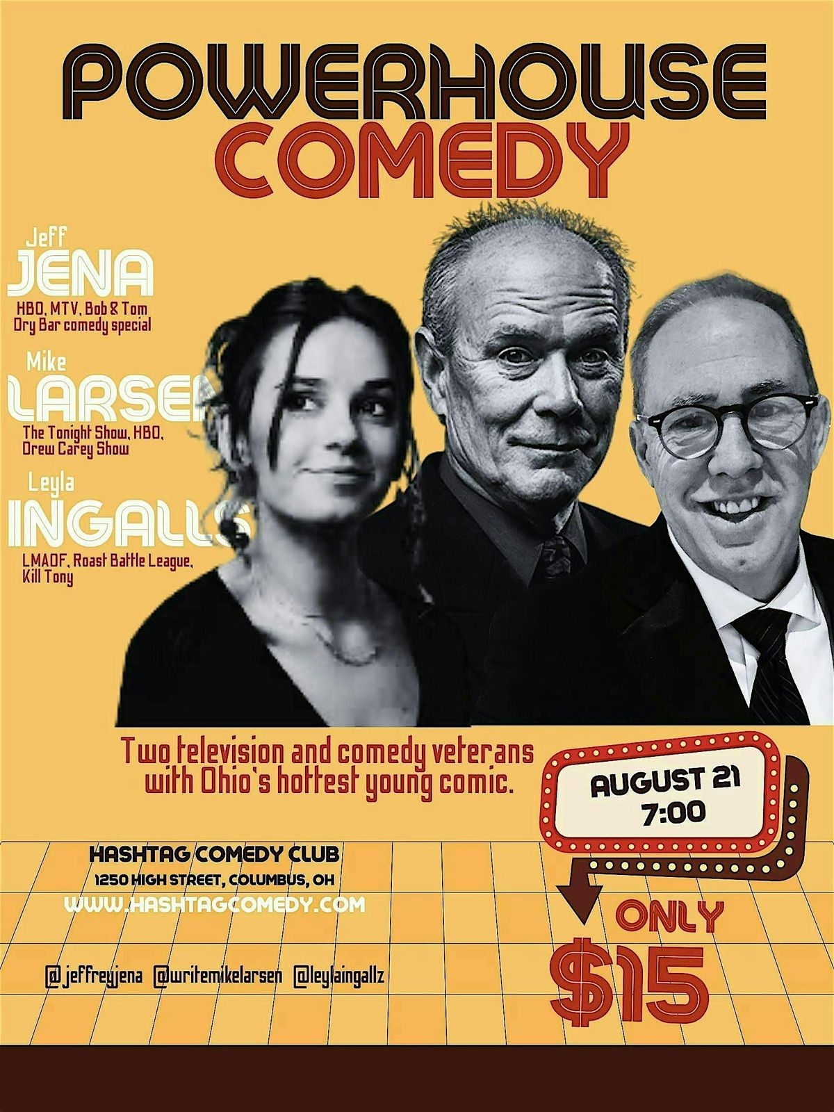 Powerhouse Comedy, 21 August | Event in Columbus | AllEvents