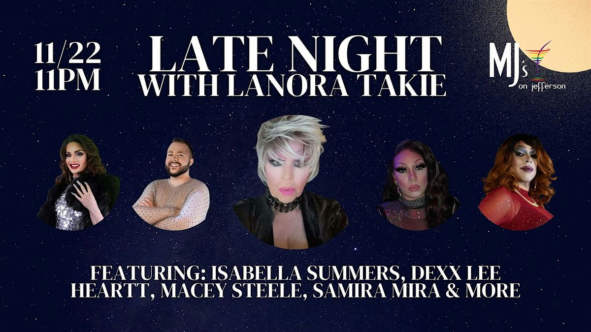 Late Night with Lanora Takie, 22 November | Event in Dayton | AllEvents