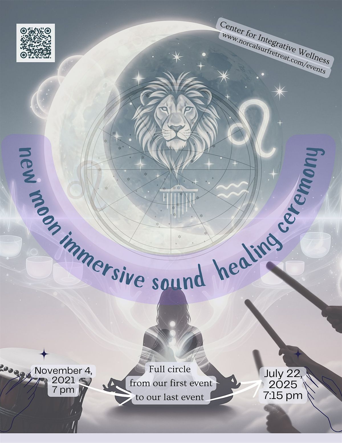 Ignite Your Authentic Power: New Moon Immersive Sound & Closing Ceremony, 22 July | Event in Pacifica