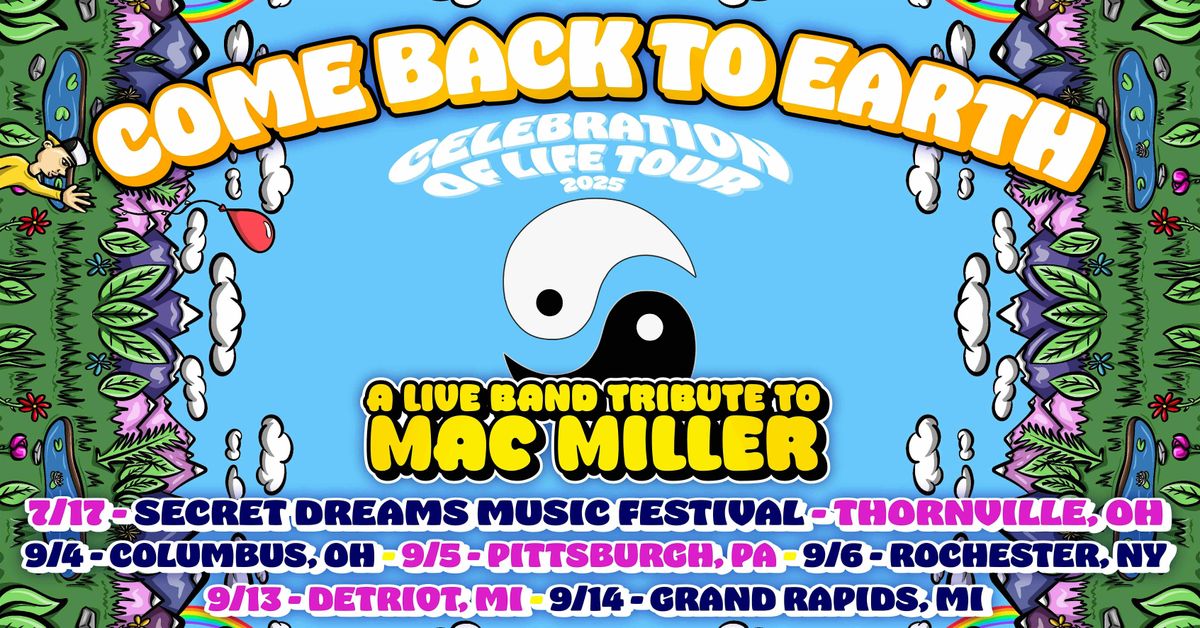 Come Back To Earth (MAC MILLER Live Band Tribute) @ The Summit Music Hall, 4 September | Event in Columbus
