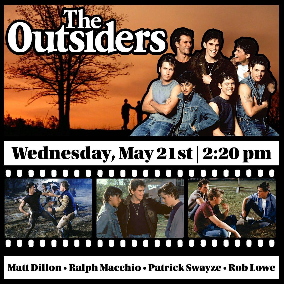 Cactus Classic Cinema:  “The Outsiders” (1983) Rated PG - 2:20 pm Matinee, 21 May | Event in Lubbock | AllEvents