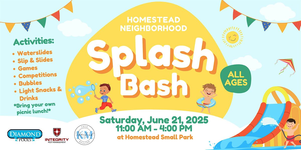 Homestead Splash Bash 2025!, 21 June | Event in Dixon | AllEvents