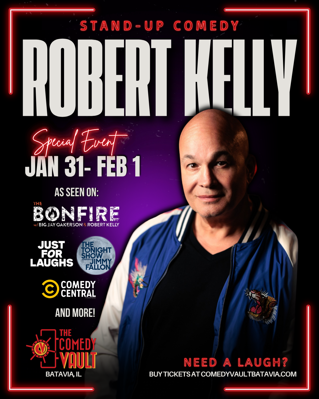 Robert Kelly at McCurdys Comedy Theatre, 16 January | Event in Sarasota | AllEvents