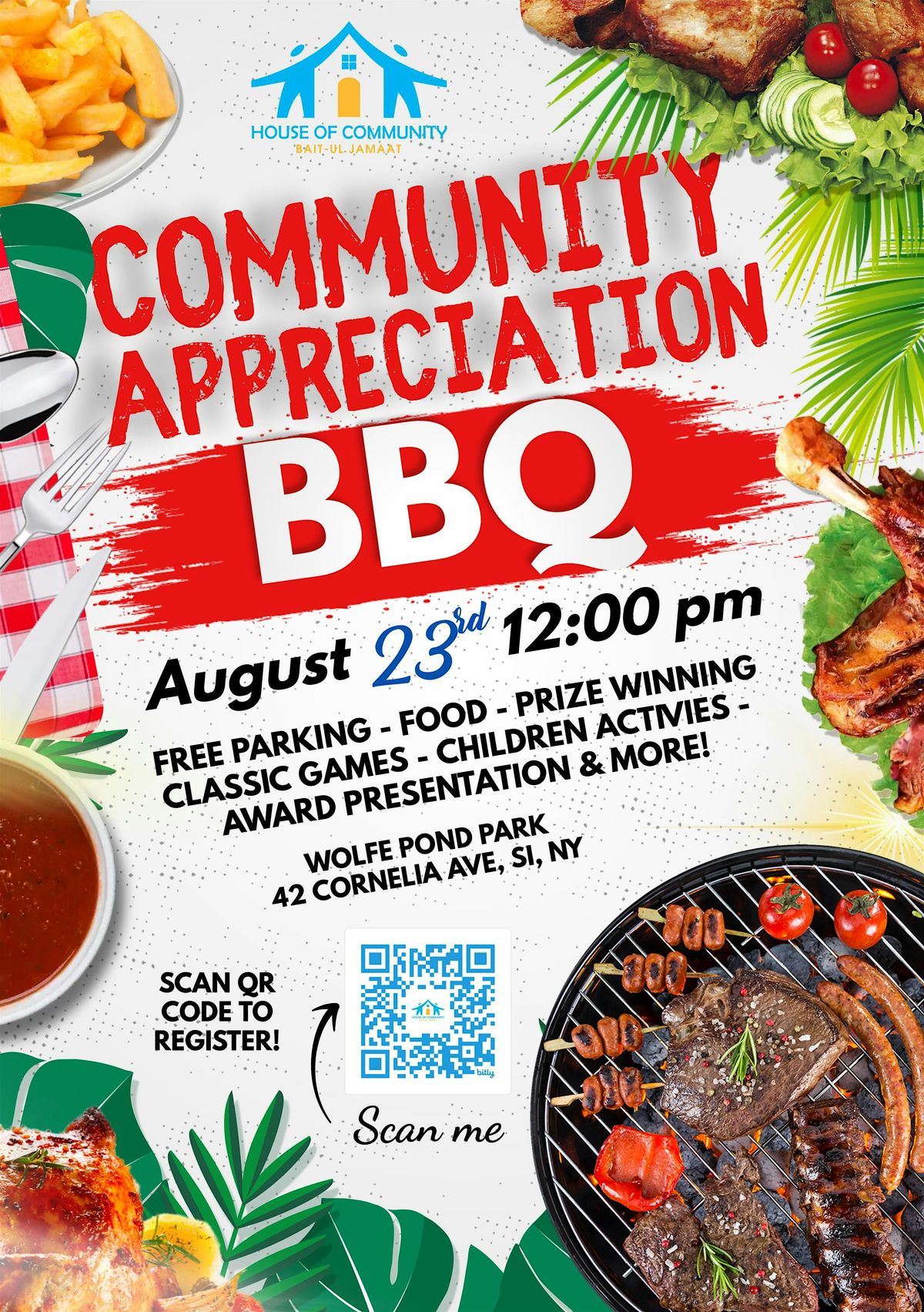 Community Appreciation BBQ, 23 August | Event in Staten Island | AllEvents