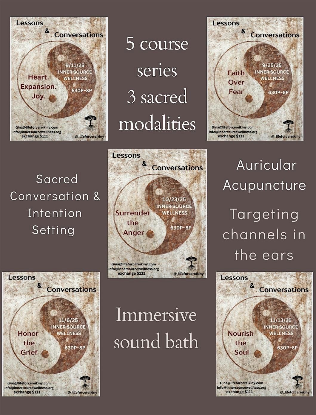 5 Course Series and 3 Sacred Modalities, 11 September | Event in Huntington | AllEvents