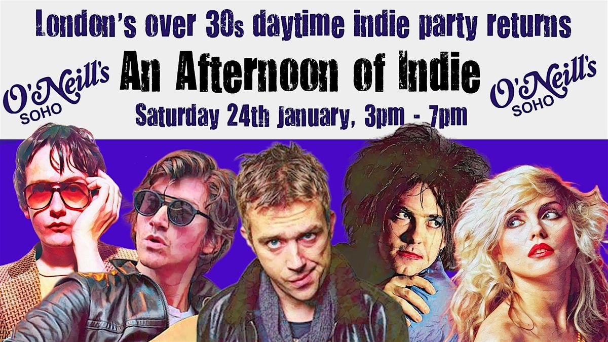 LONDON An Afternoon of indie -  for over 30s: 24th January, 3pm-7pm, 24 January | Event in London | AllEvents