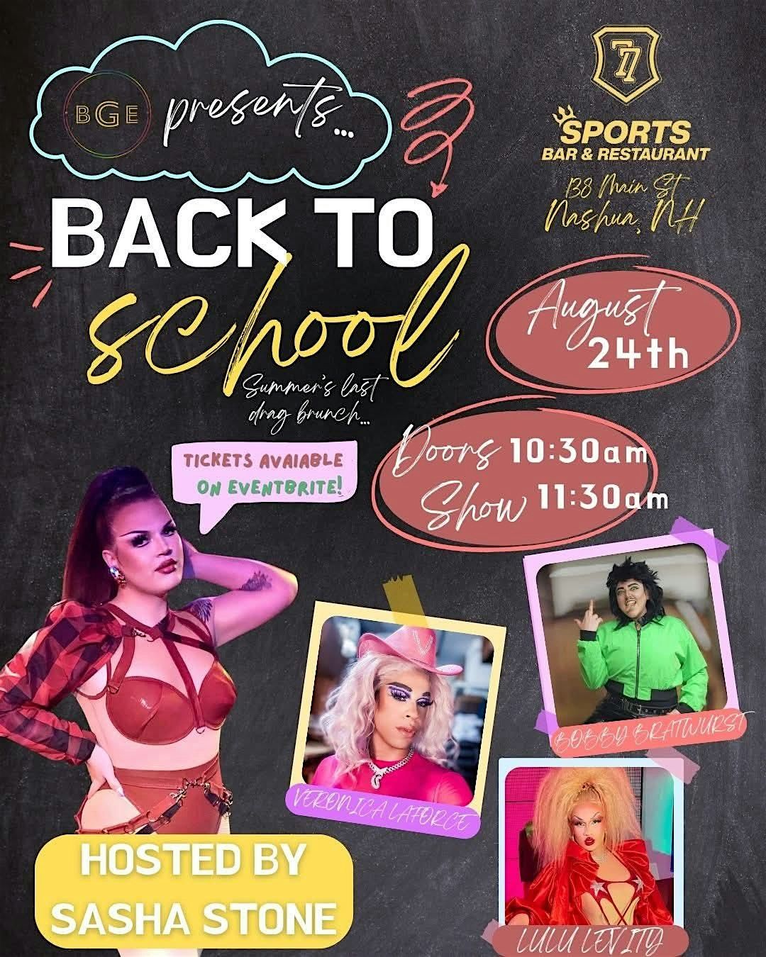 Back to School: Summer's Last Drag Brunch, 24 August | Event in Nashua | AllEvents