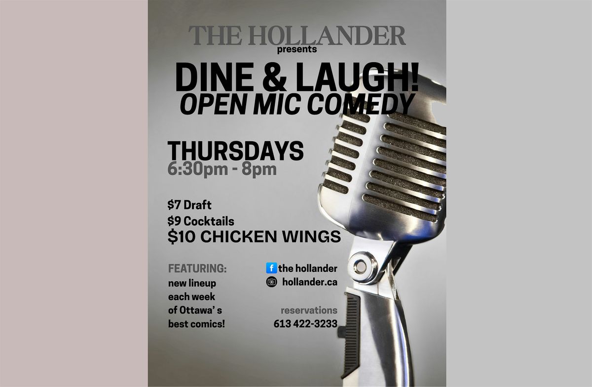 Dine & Laugh @ THE HOLLANDER   October 9th, 9 October | Event in Ottawa | AllEvents