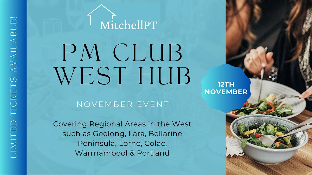 PM Club - West Hub (Geelong), 12 November | Event in Geelong West | AllEvents