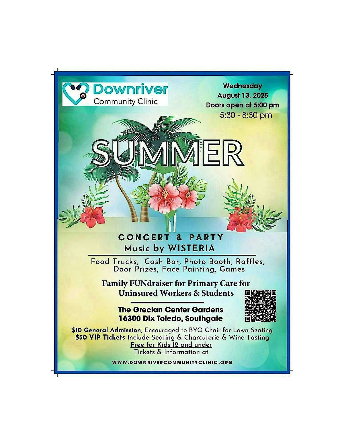 Summer Concert  Family FUNdraiser with Wisteria, 13 August | Event in Southgate | AllEvents