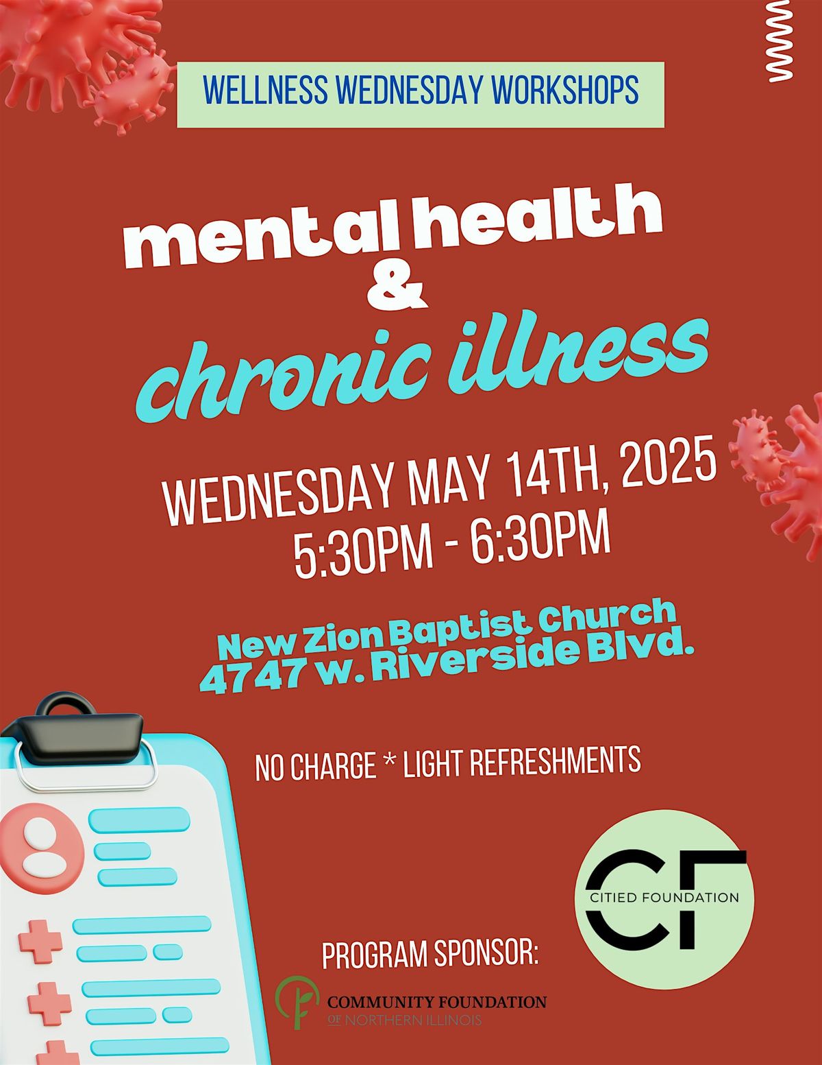 Wellness Wednesdays: Mental Health & Chronic Illness, 14 May | Event in Rockford | AllEvents