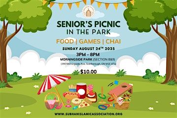 Senior's Picnic in the Park, 24 August | Event in Ajax | AllEvents