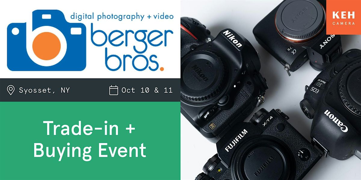Sell your camera gear (free event) at Berger Bros., 10 October | Event in Syosset | AllEvents