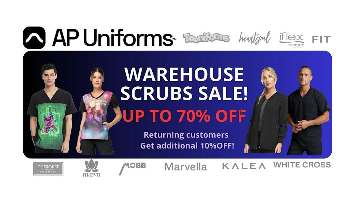 SUDBURY - SCRUBS UNIFORMS WAREHOUSE SALE - UP TO 70% OFF!, 6 November | Event in Greater Sudbury | AllEvents