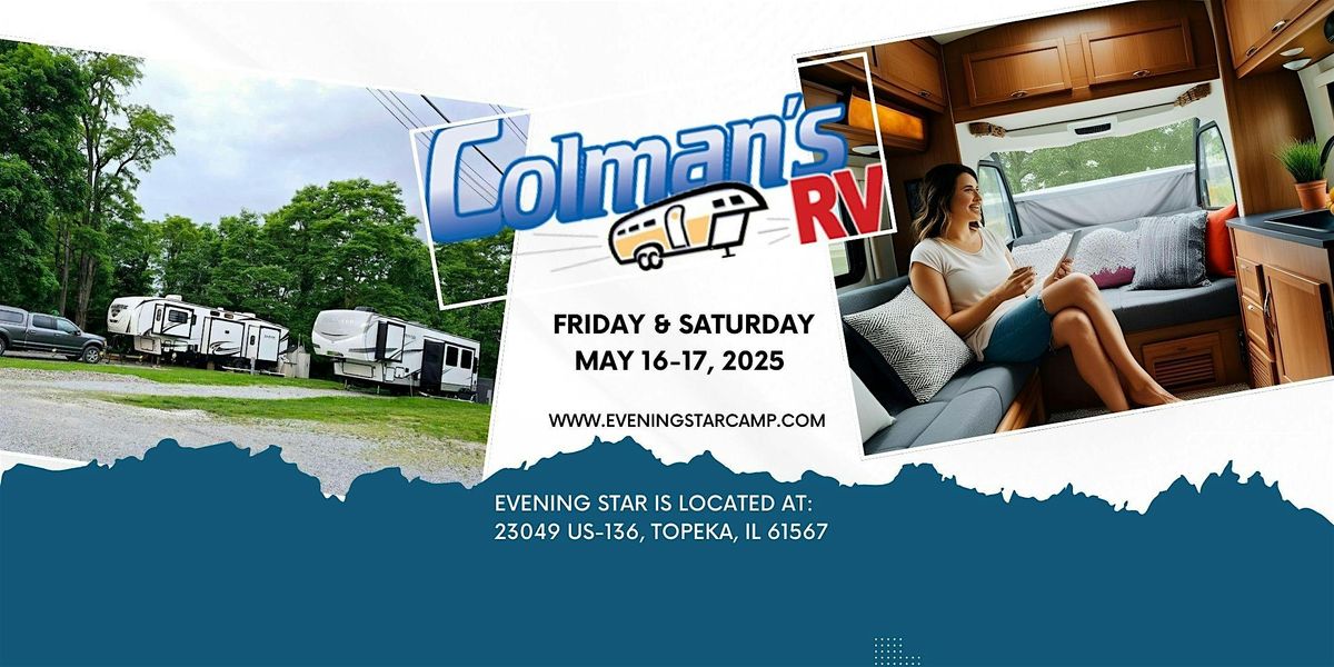 Evening Star  Camping Resort Hosts an Exclusive Colman RV Show, 16 May | Event in Topeka | AllEvents