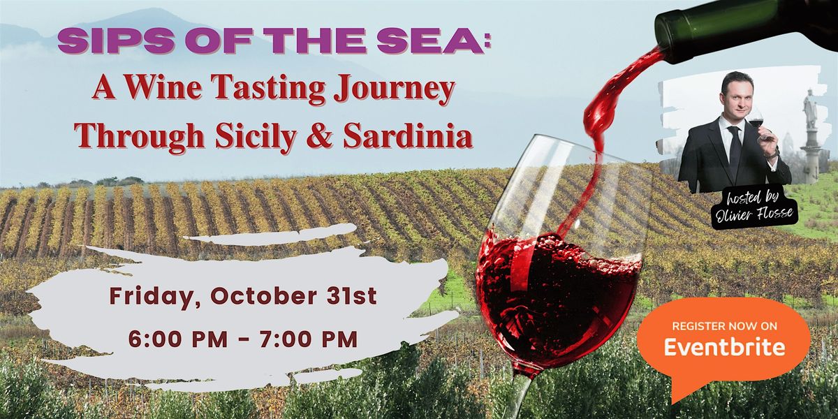 Sips of the Sea: A Wine Tasting Journey Through Sicily & Sardinia, 31 October | Event in White Plains