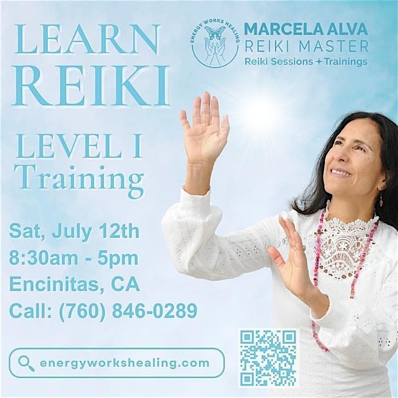 LEARN REIKI -REIKI LEVEL 1 TRAINING, 12 July | Event in Encinitas | AllEvents