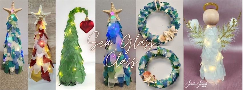 Sea glass tree or wreath workshop at Moonstone Art Studio, 4 December | Event in Warwick | AllEvents
